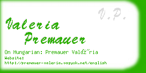 valeria premauer business card